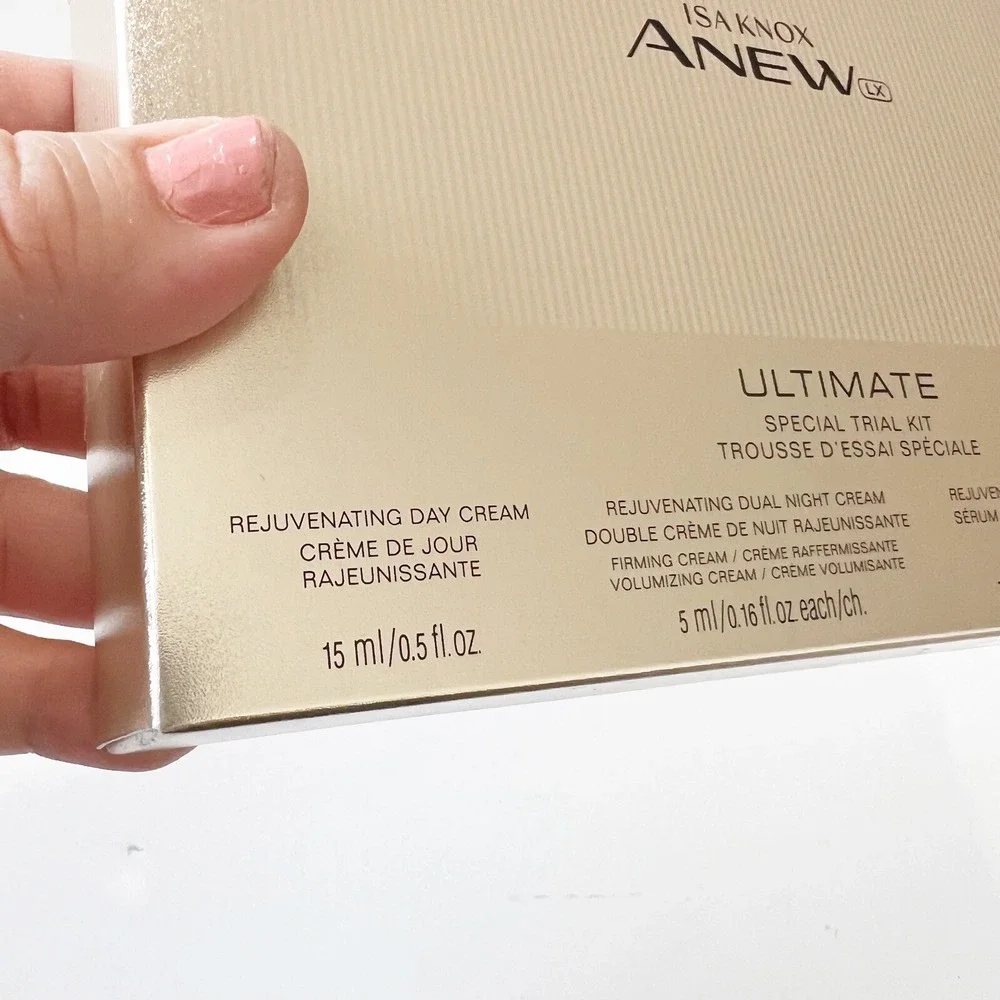 Isa Knox ANEW LX Ultimate Special 4 Piece Trial Kit Avon Skin Care Cream Serum